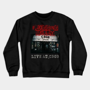 flogging live at cbgb Crewneck Sweatshirt